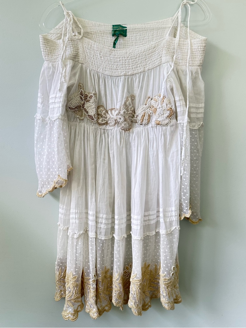 Antica Sartoria of Positano Romantic off-the-shoulder Dress S